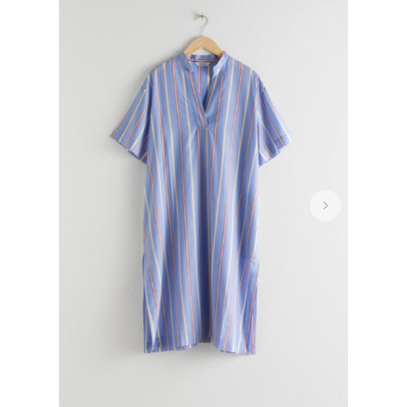 & Other Stories Striped Lyocell Shirt Dress - Picture 3 of 10